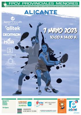 poster del torneo PROVINCIAL DE MENORES SPORT CLUB ALICANTE