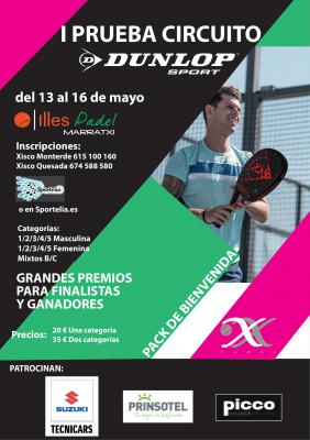 poster del torneo I PRUEBA CIRCUITO DUNLOP