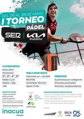 poster del torneo I TORNEO PADEL. SER/KIA RUEDATUR