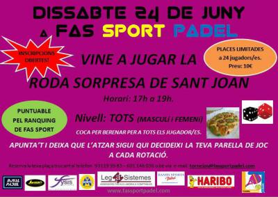 poster del torneo RODA SORPRESA DE SANT JOAN
