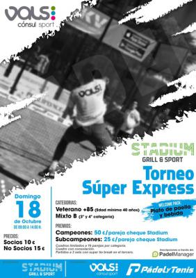 poster del torneo SÚPER EXPRESS VETERANOS +85 Y MIXTO B