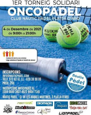 poster torneo 1ER TORNEIG SOLIDARI ONCOPADEL