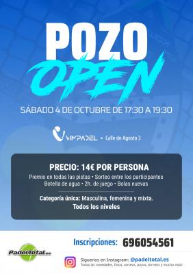 poster torneo POZO OPEN CON PREMIOS!