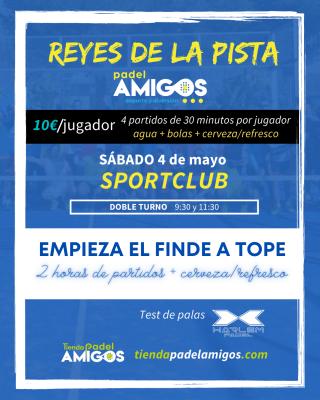 poster del torneo REYES Y REINAS DE LA PISTA