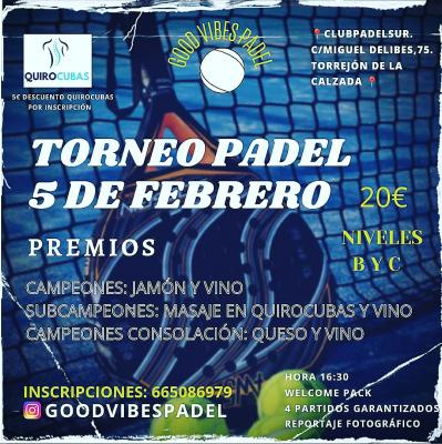 poster del torneo GOODVIBESPADEL