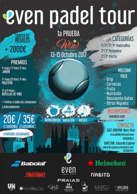 poster del torneo 1a PRUEBA EVEN PADEL TOUR