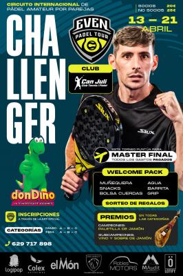 poster del torneo 2DO CHALLENGER EVEN PADEL CAN JULI, BARCELONA