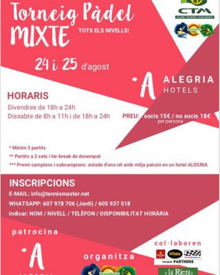 poster del torneo TORNEIG PADEL MIXTE