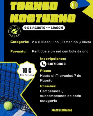 poster torneo TORNEO NOCTURNO
