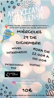 poster del torneo AMERICANA CHALLENGE
