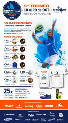 poster del torneo 5º TORNEO BARCELONA PÁDEL TOUR XPRESS by NACEX
