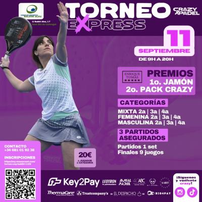 poster torneo CRAZYXPADEL EXPRESS 11/09