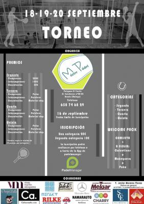 poster del torneo TORNEO DE PADEL