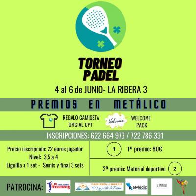 poster del torneo TORNEO DE PADEL