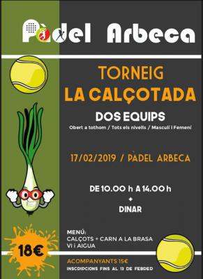 poster torneo TORNEIG LA CALÇOTADA