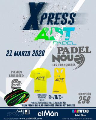 poster del torneo 2ª PRUEBA - CIRCUITO XPRESS PADEL ADT
