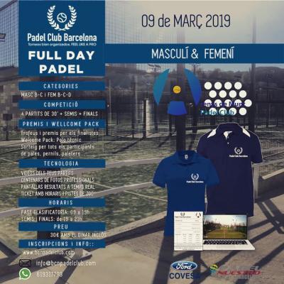 poster del torneo FULL DAY PADEL