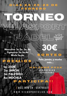 poster del torneo TORNEO VILASPORT CLUB