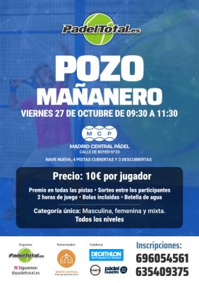 poster del torneo POZO MAÑANERO