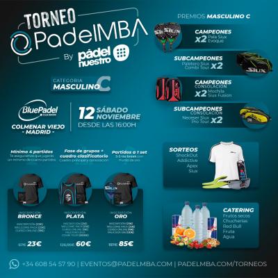 poster del torneo TORNEO PADELMBA BY PADEL NUESTRO - BLUEPADEL