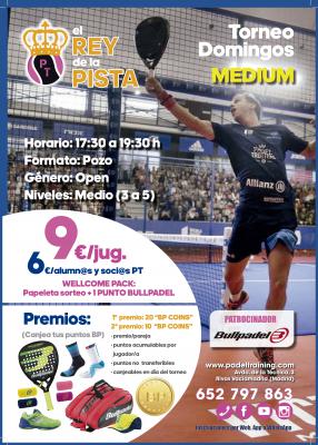 poster del torneo TORNEO DOMINGOS - EL REY DE LA PISTA