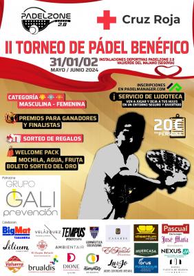 poster del torneo II TORNEO BENEFICO CRUZ ROJA SEGOVIA 2024