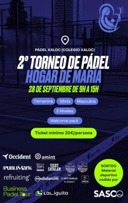 poster torneo 2O TORNEO SOLIDARIO HDM