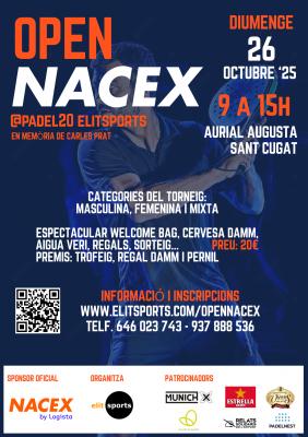 poster del torneo OPEN NACEX ELITSPORTS