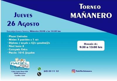 poster torneo TORNEO MAÑANERO