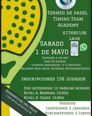 poster torneo TORNEO DE PADEL