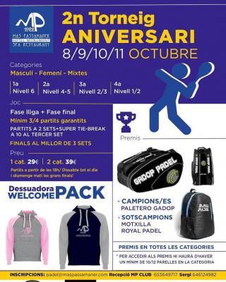 poster del torneo 2N TORNEIG ANIVERSARI