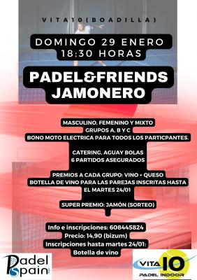 poster del torneo PADEL&FRIENDS JAMONERO