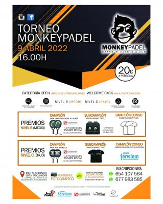 poster del torneo TORNEO MONKEY PADEL