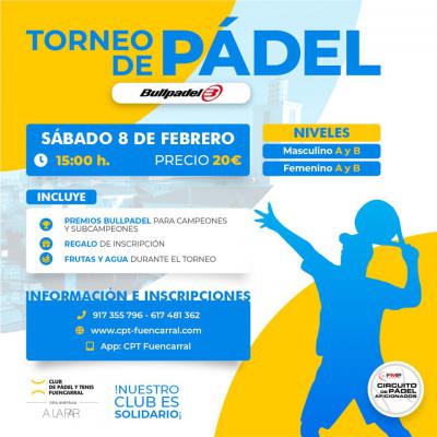 poster del torneo TORNEO DE PADEL