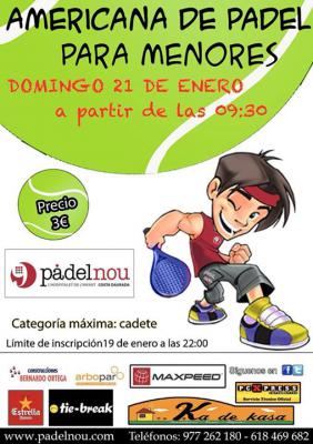 poster del torneo AMERICANA PARA MENORES
