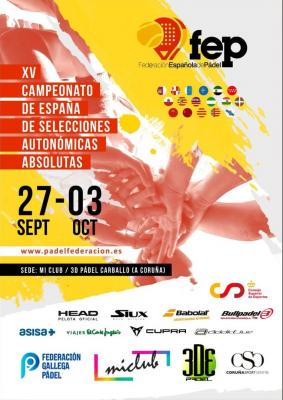 poster del torneo XV CAMPEONATO DE ESPAÑA DE SELECCIONES ABSOLUTAS