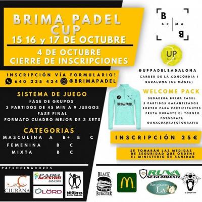 poster del torneo BRIMA PADEL CUP