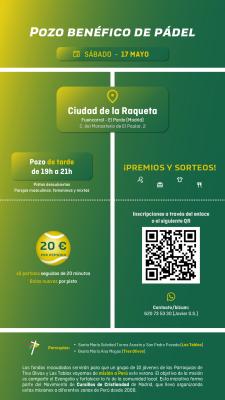 poster torneo POZO DE PÁDEL BENÉFICO