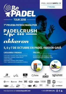 poster del torneo 7a PRUEBA BePADEL TOUR 2018