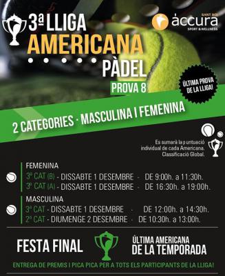 poster del torneo 3ª LLIGA AMERICANA PROVA 8
