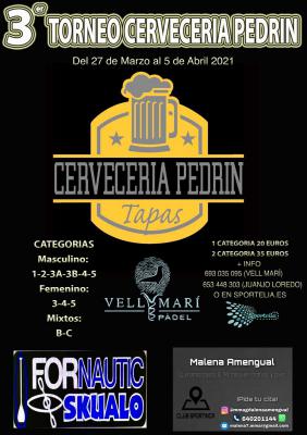 poster del torneo 3ER TORNEO CERVECERÍA PEDRIN