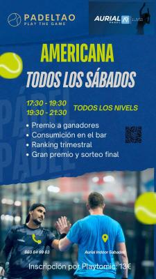 poster torneo PADEL TAO AMERICANA