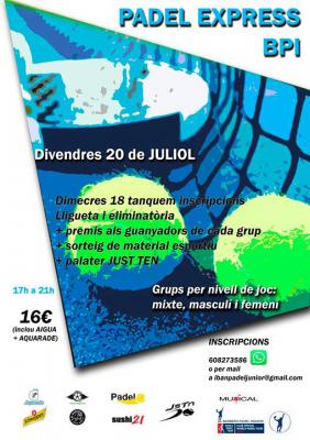 poster del torneo PADEL EXPRESS BPI