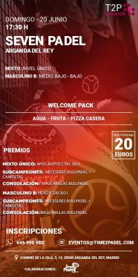 poster del torneo TORNEO TIME2PADEL DOMINGO 20 JUNIO