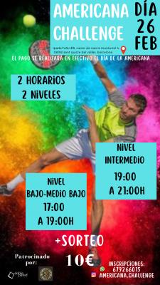 poster del torneo AMERICANA CHALLENGE