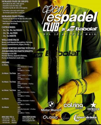 poster del torneo OPEN ESPADEL CLUB