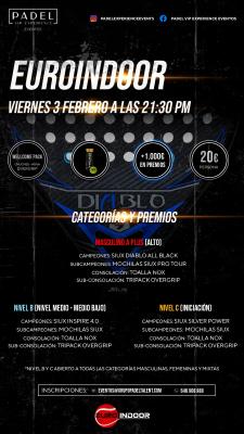 poster del torneo TORNEO NOCTURNO VIERNES 3 FEBRERO & EUROINDOOR