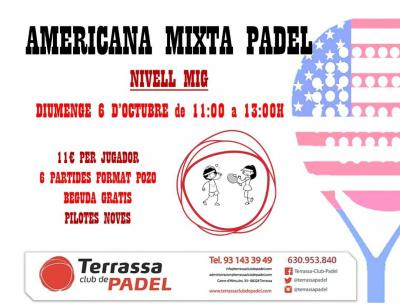 poster del torneo AMERICANAS MIXTA NIVEL MIG