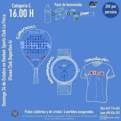 poster del torneo TORNEO MASCULINO PADELMAD