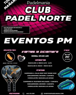 poster del torneo TORNEO MAÑANERO PADELMANIA